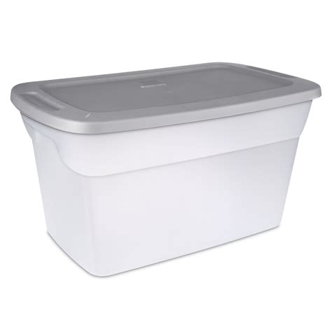 sterilite 30 gallon tote box steel|30 gallon clear storage containers.